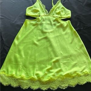 Victoria's Secret Satin & Lace Slip Dress (L)